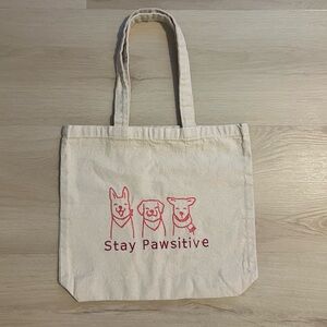 Embroidered tote bag
